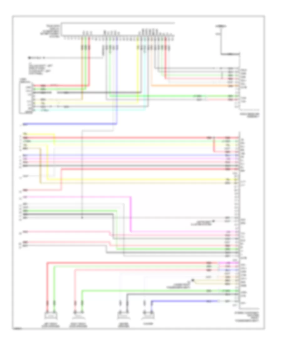 Электросхема магнитолы, без Навигация С Отделяет Усилитель (3 из 3) для Toyota Tundra 2009