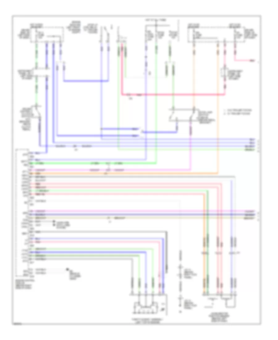 2.7L, Электросхема системы круизконтроля (1 из 2) для Toyota Tacoma PreRunner 2013