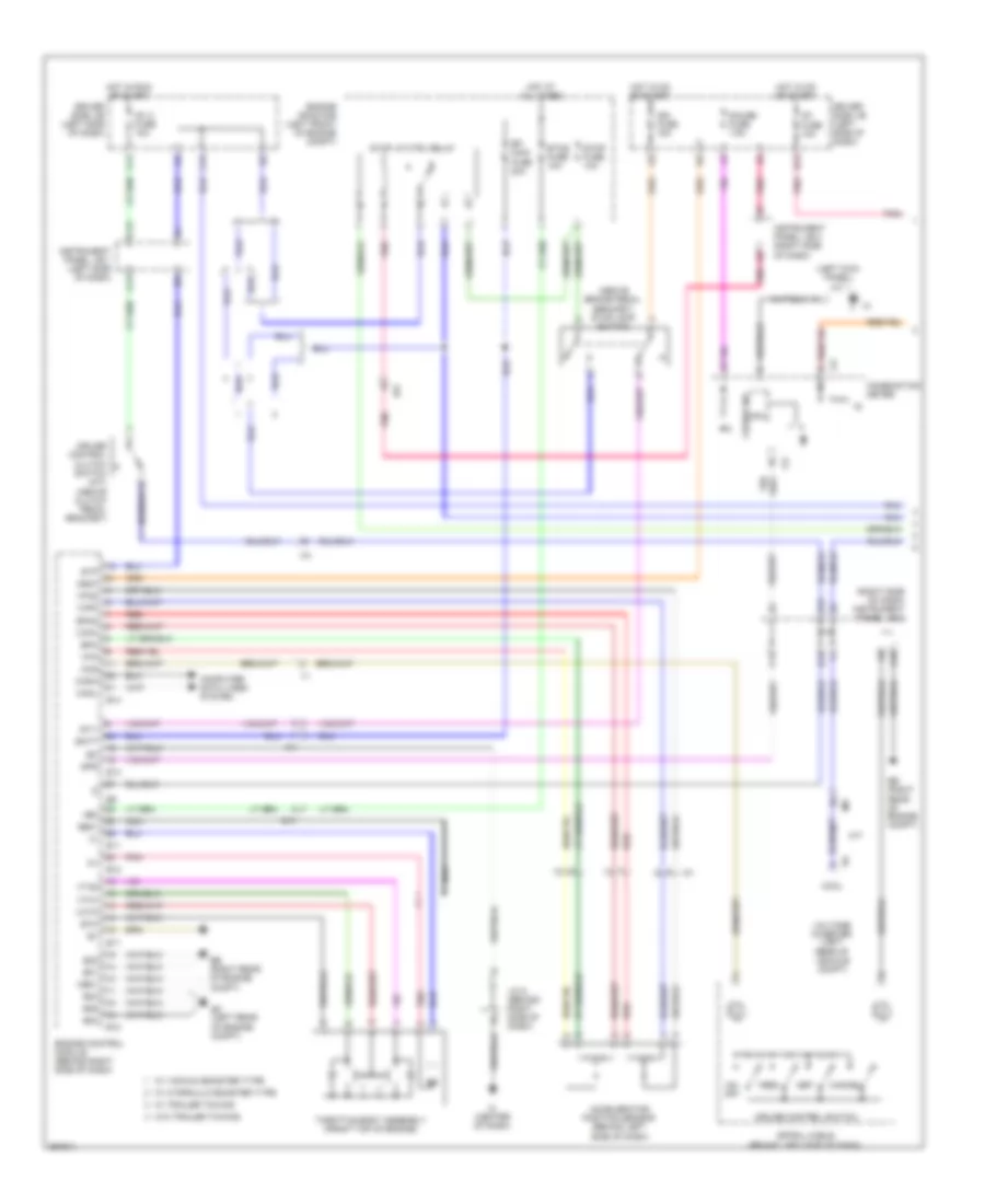 4.0L, Электросхема системы круизконтроля (1 из 2) для Toyota Tacoma PreRunner 2013