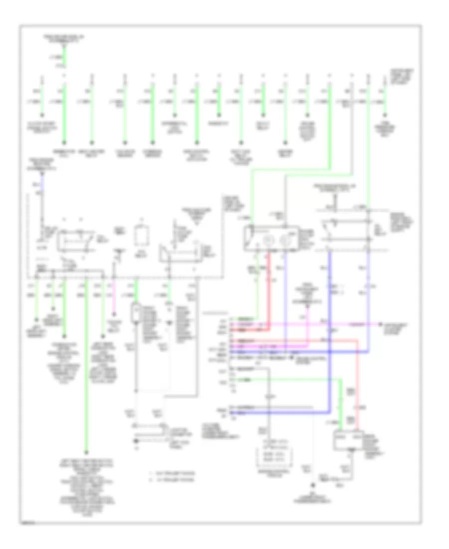 Электросхема блока предохранителей и реле (3 из 3) для Toyota Tacoma PreRunner 2013