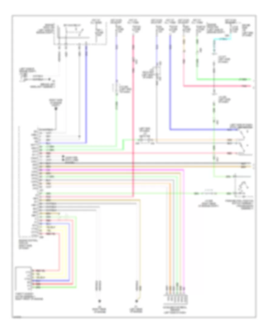 Электросхема системы круизконтроля (1 из 2) для Toyota Sequoia Platinum 2011