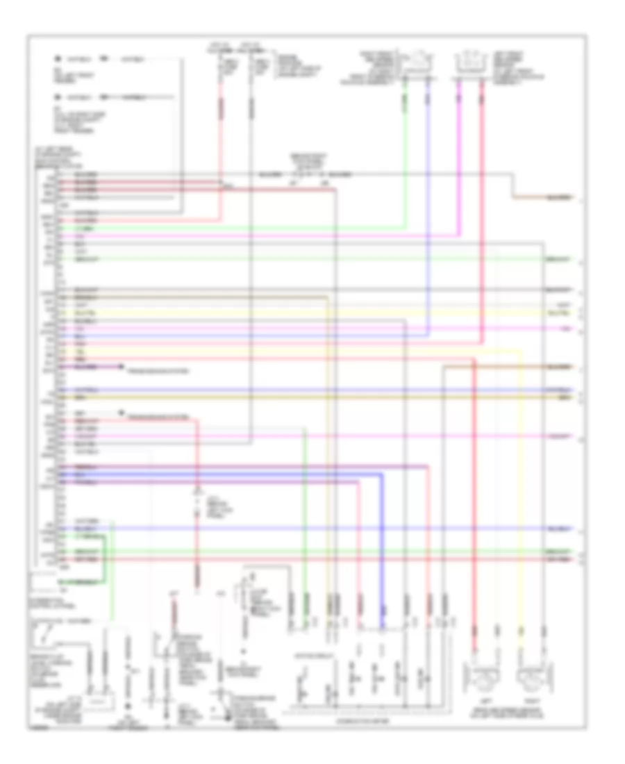 Электросхема антиблокировочной тормозной системы АБС (ABS), Такси Доступа/Стандарта withVSC (1 из 2) для Toyota Tundra Limited 2006