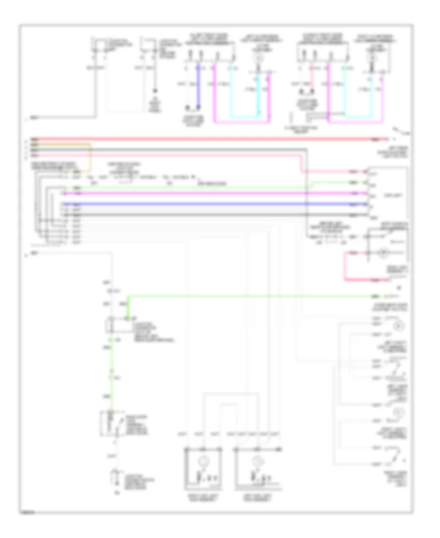 Электросхема подсветки (2 из 2) для Toyota Venza LE 2013