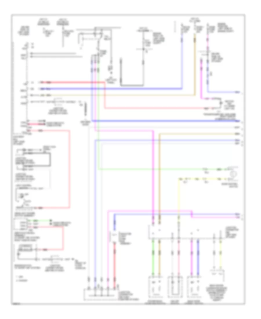 Электросхема подсветки приборов (1 из 2) для Toyota Venza LE 2013