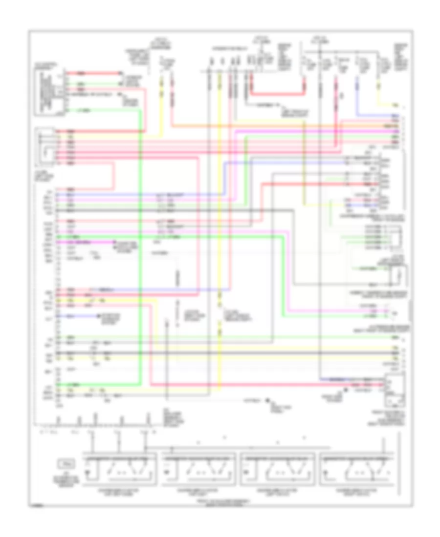 Электросхема кондиционера A/C (1 из 2) для Toyota Sienna LE 2011