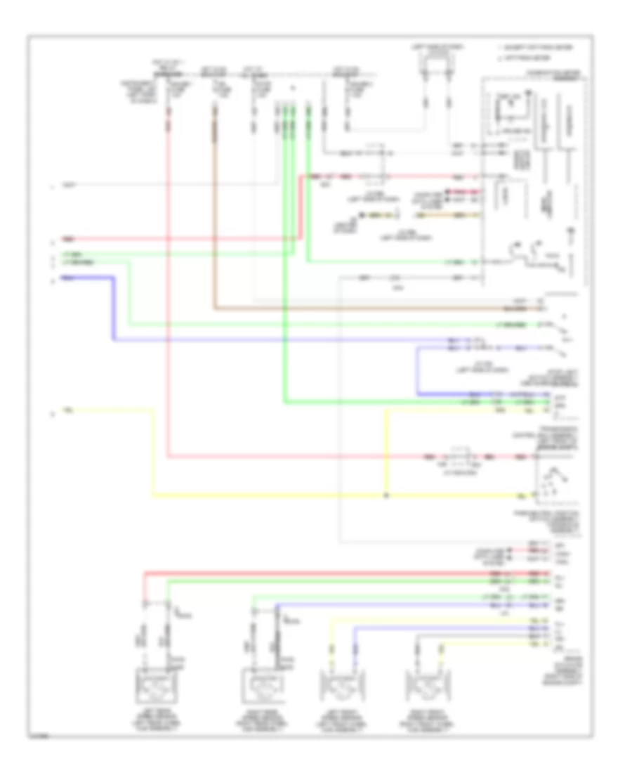 3.5L, Электросхема системы круизконтроля (2 из 2) для Toyota Sienna LE 2011