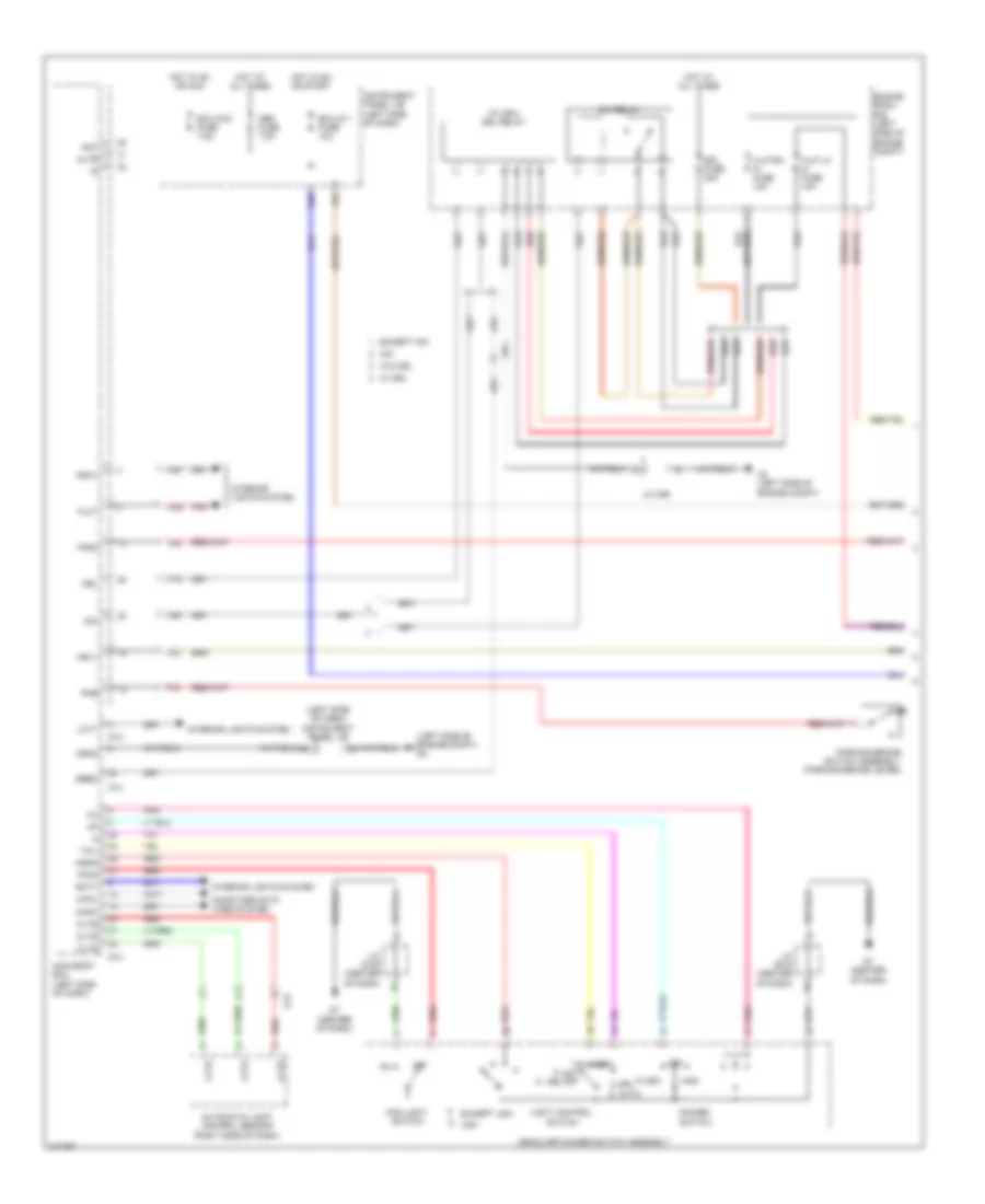 Электросхема фар (1 из 2) для Toyota Sienna LE 2011