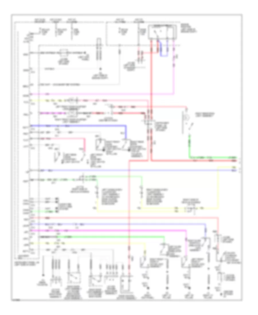 Электросхема подсветки (1 из 2) для Toyota Sienna LE 2011