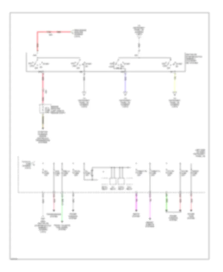 Электросхема блока предохранителей и реле (3 из 5) для Toyota Sienna LE 2011