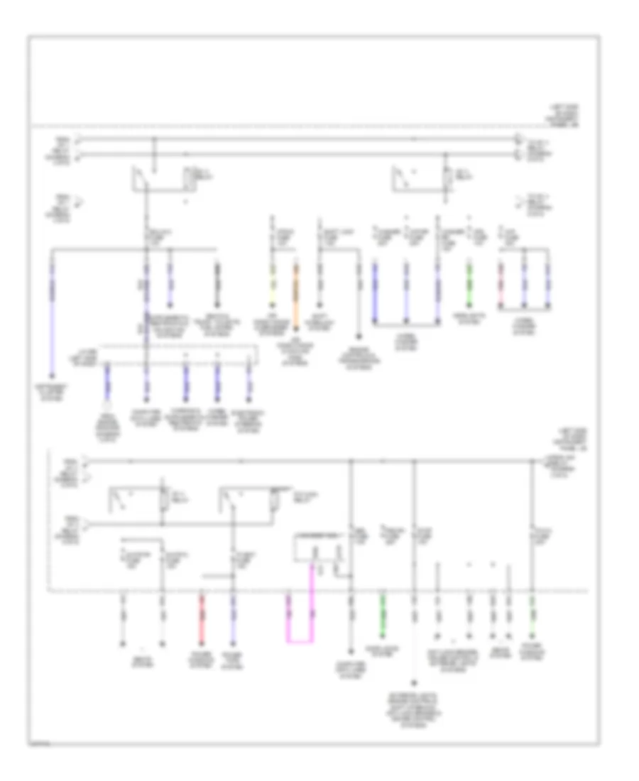 Электросхема блока предохранителей и реле (5 из 5) для Toyota Sienna LE 2011