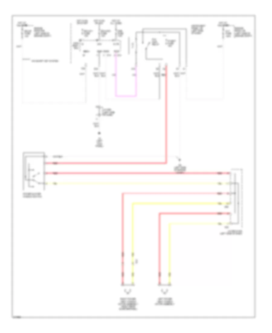 задний Windows Wiring Diagram четверти для Toyota Sienna LE 2011