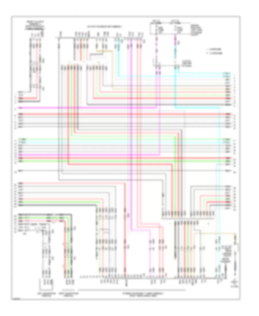 Электросхема магнитолы, С Навигация (2 из 5) для Toyota Sienna LE 2011