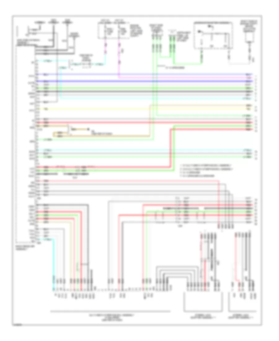 Электросхема магнитолы, без Навигация (1 из 4) для Toyota Sienna LE 2011