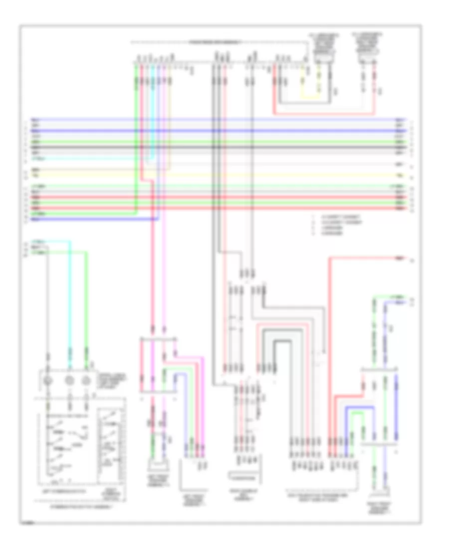 Электросхема магнитолы, без Навигация (3 из 4) для Toyota Sienna LE 2011
