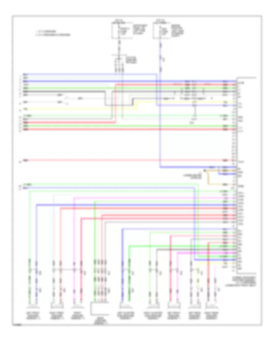Электросхема магнитолы, без Навигация (4 из 4) для Toyota Sienna LE 2011