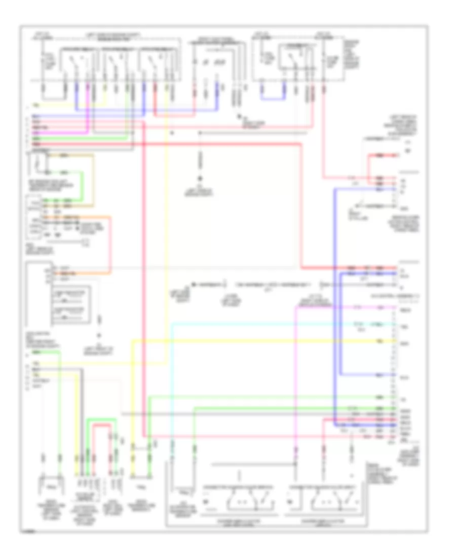 Электросхема кондиционера A/C (2 из 2) для Toyota Sienna XLE 2011