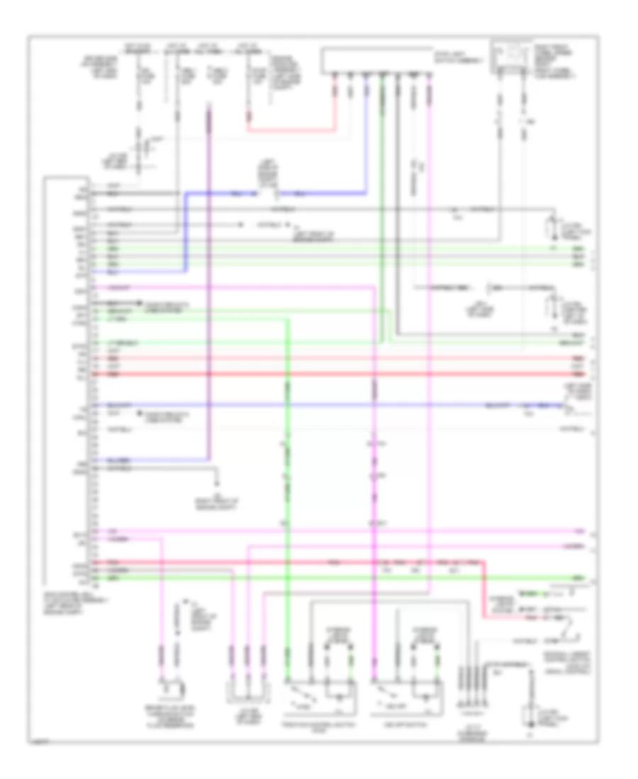 Электросхема антиблокировочной тормозной системы АБС (ABS) (1 из 3) для Toyota 4Runner Limited 2014