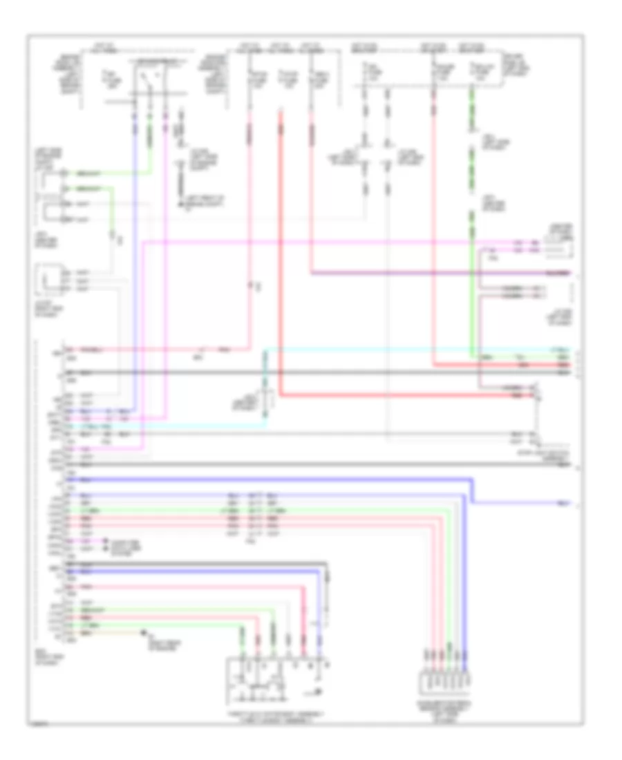 Электросхема системы круизконтроля (1 из 2) для Toyota 4Runner Limited 2014