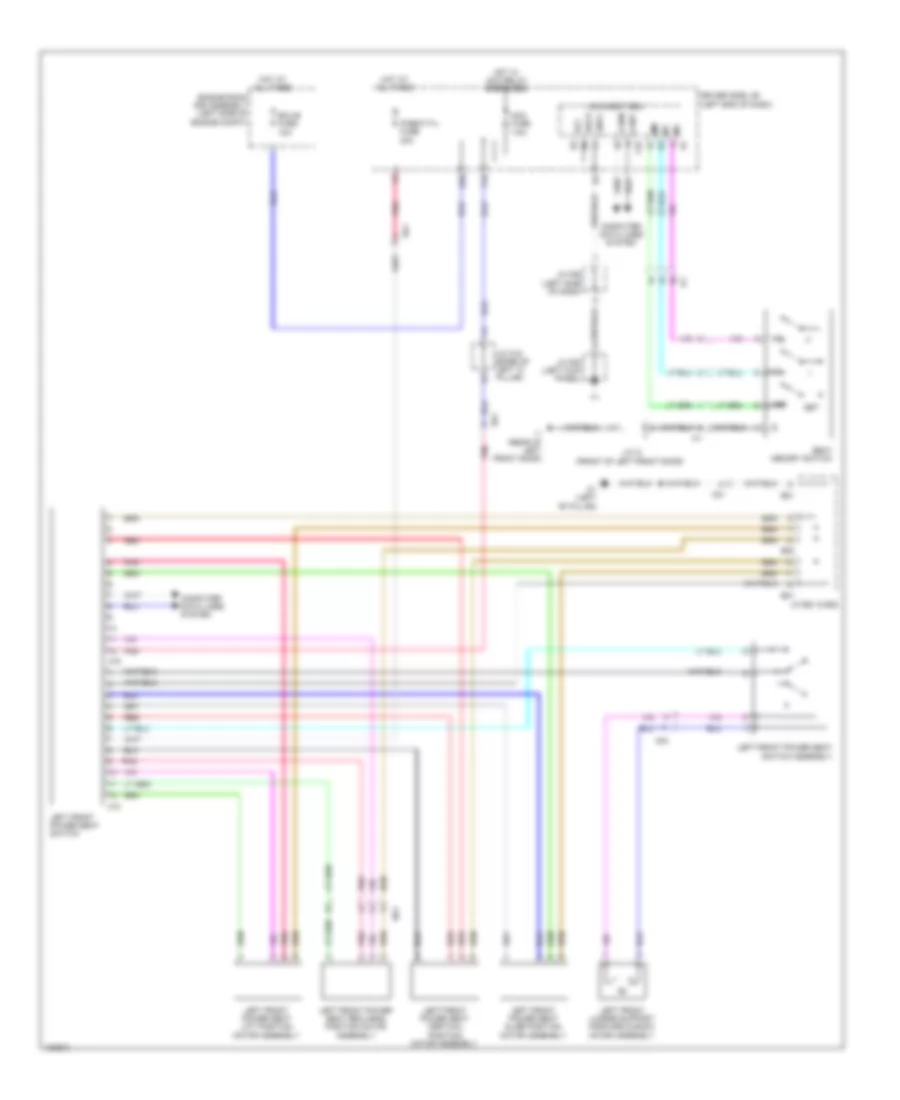 Электросхема системы памяти для Toyota 4Runner Limited 2014