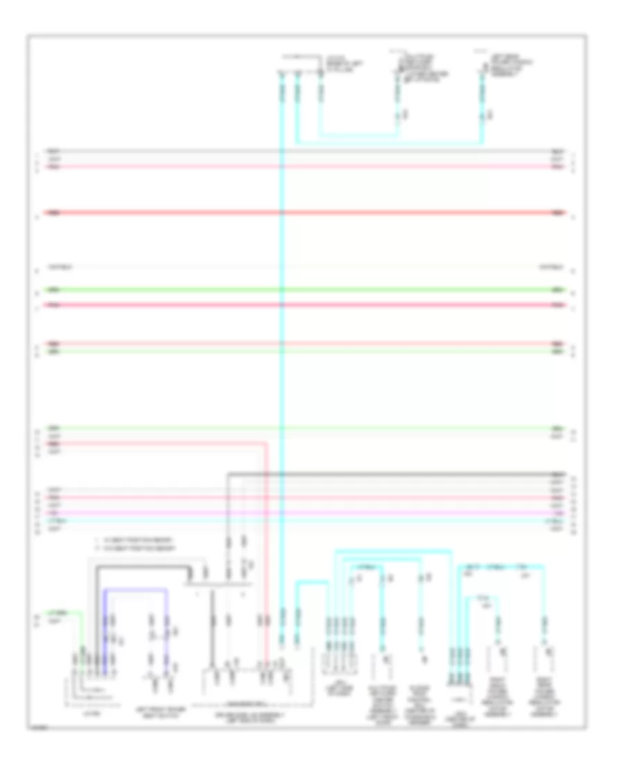Электросхема линии передачи данных CAN (2 из 3) для Toyota 4Runner SR5 2014
