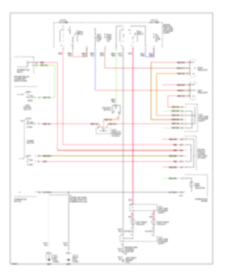 Электросхема фар, без DRL для Toyota Tundra SR5 2001