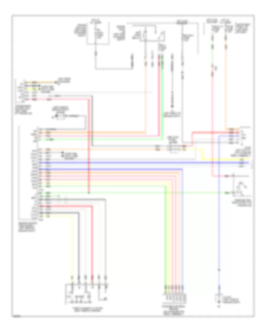 Электросхема системы круизконтроля, кроме гибрида (1 из 2) для Toyota Avalon Hybrid Limited 2014