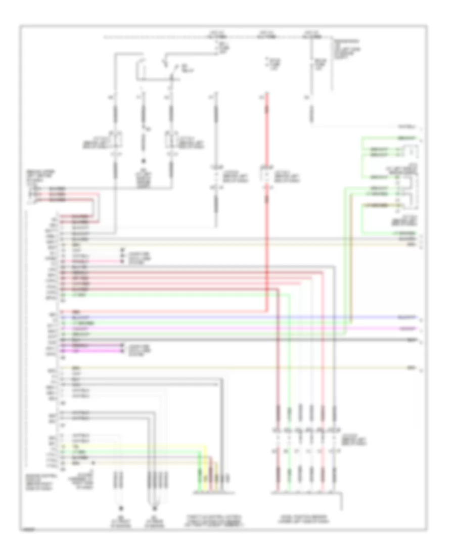 Электросхема системы круизконтроля (1 из 2) для Toyota Sienna XLE 2004