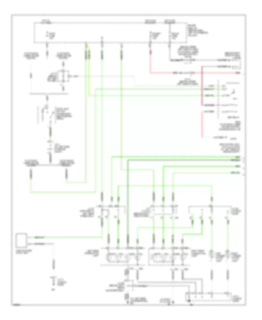 Электросхема внешнего освещения (1 из 2) для Toyota Sienna XLE 2004