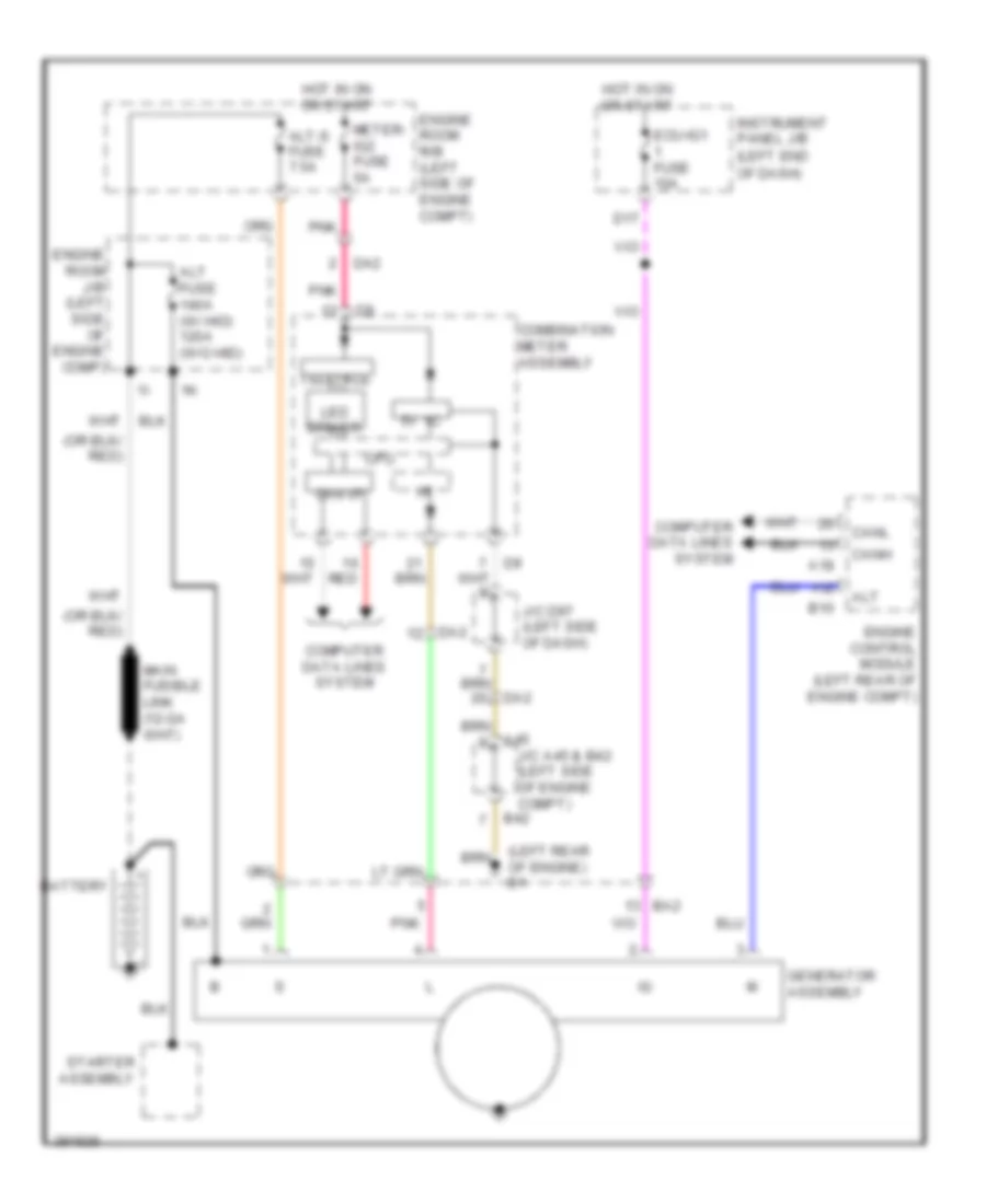 Электросхема Генератора для Toyota Avalon Hybrid XLE 2014