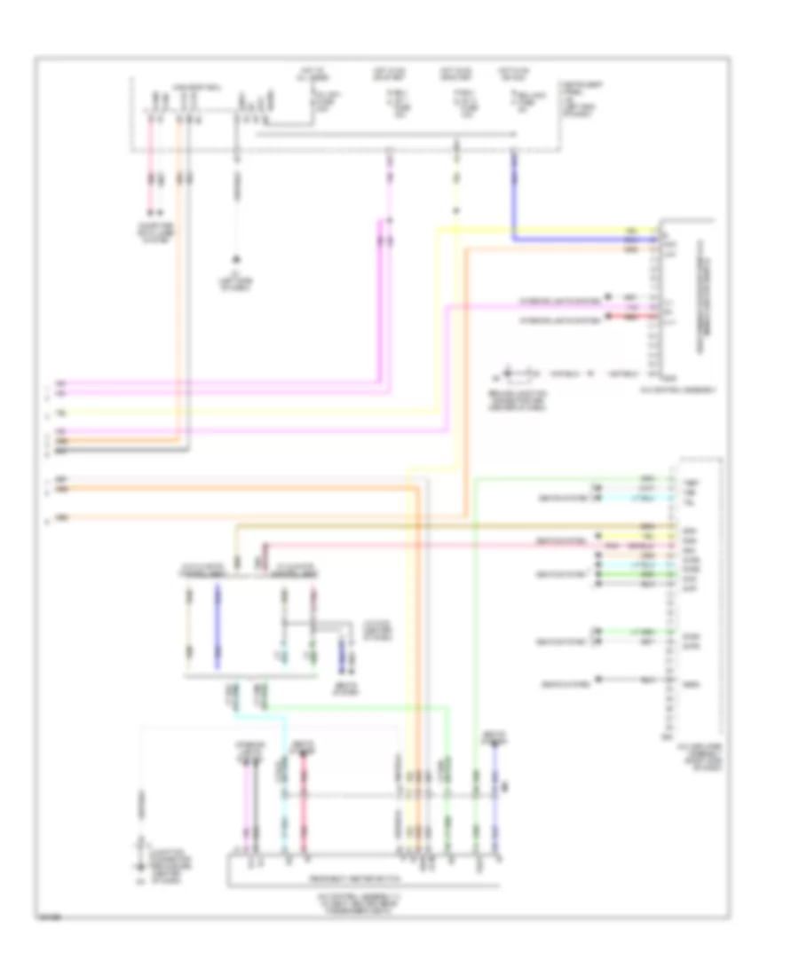 Электросхема кондиционера, Кроме Гибрида (4 из 4) для Toyota Avalon Hybrid XLE 2014