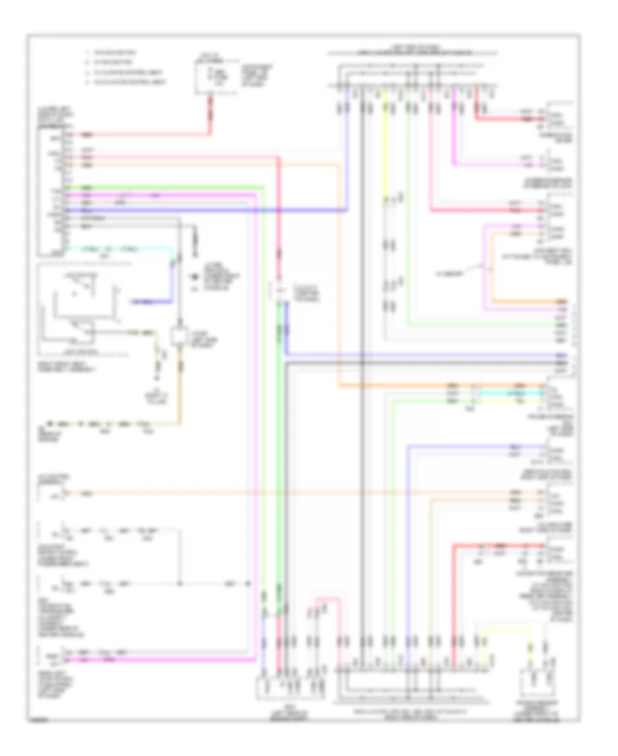 Электросхема линии передачи данных CAN, гибрид (1 из 2) для Toyota Avalon Hybrid XLE 2014