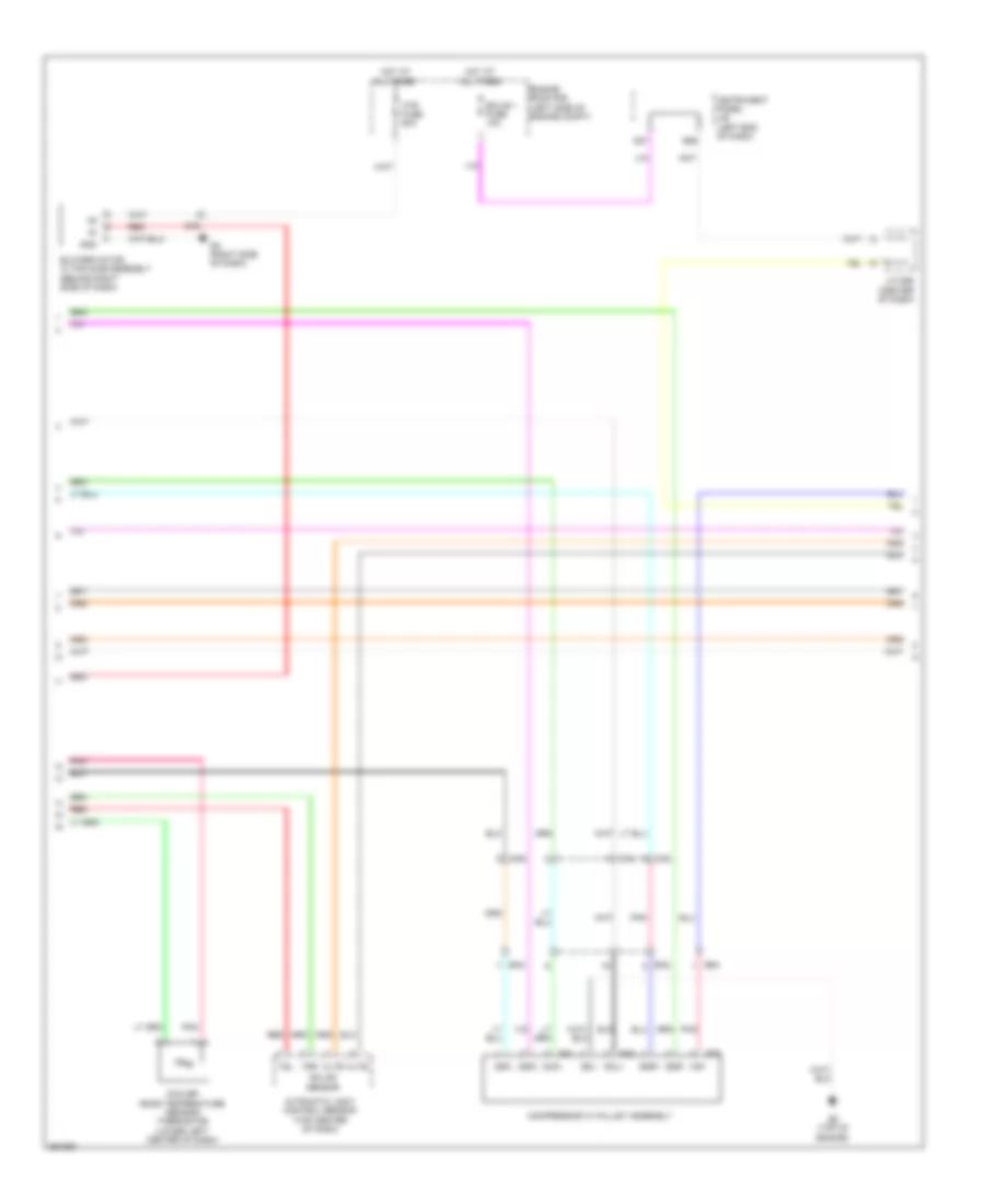 Электросхема кондиционера, Кроме Гибрида (2 из 4) для Toyota Avalon XLE 2014