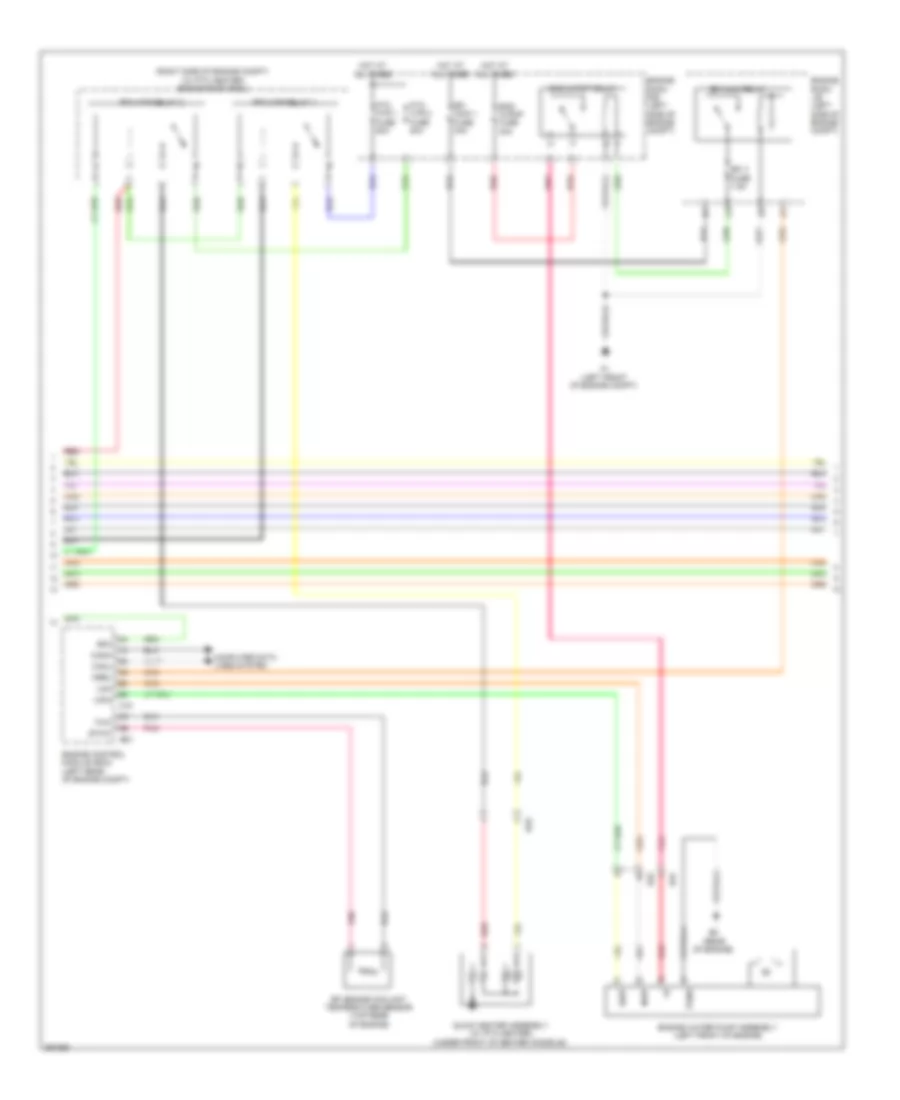 Электросхема кондиционера, Гибрид (3 из 4) для Toyota Avalon XLE 2014