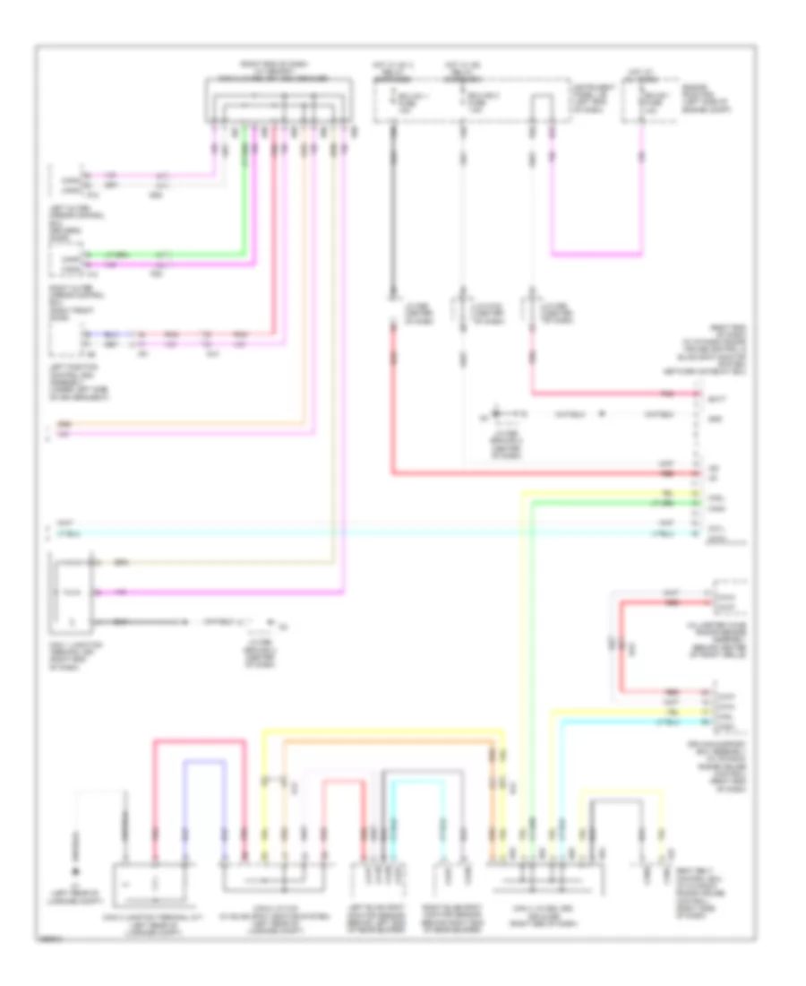 Электросхема линии передачи данных CAN, кроме гибрида (2 из 2) для Toyota Avalon XLE 2014