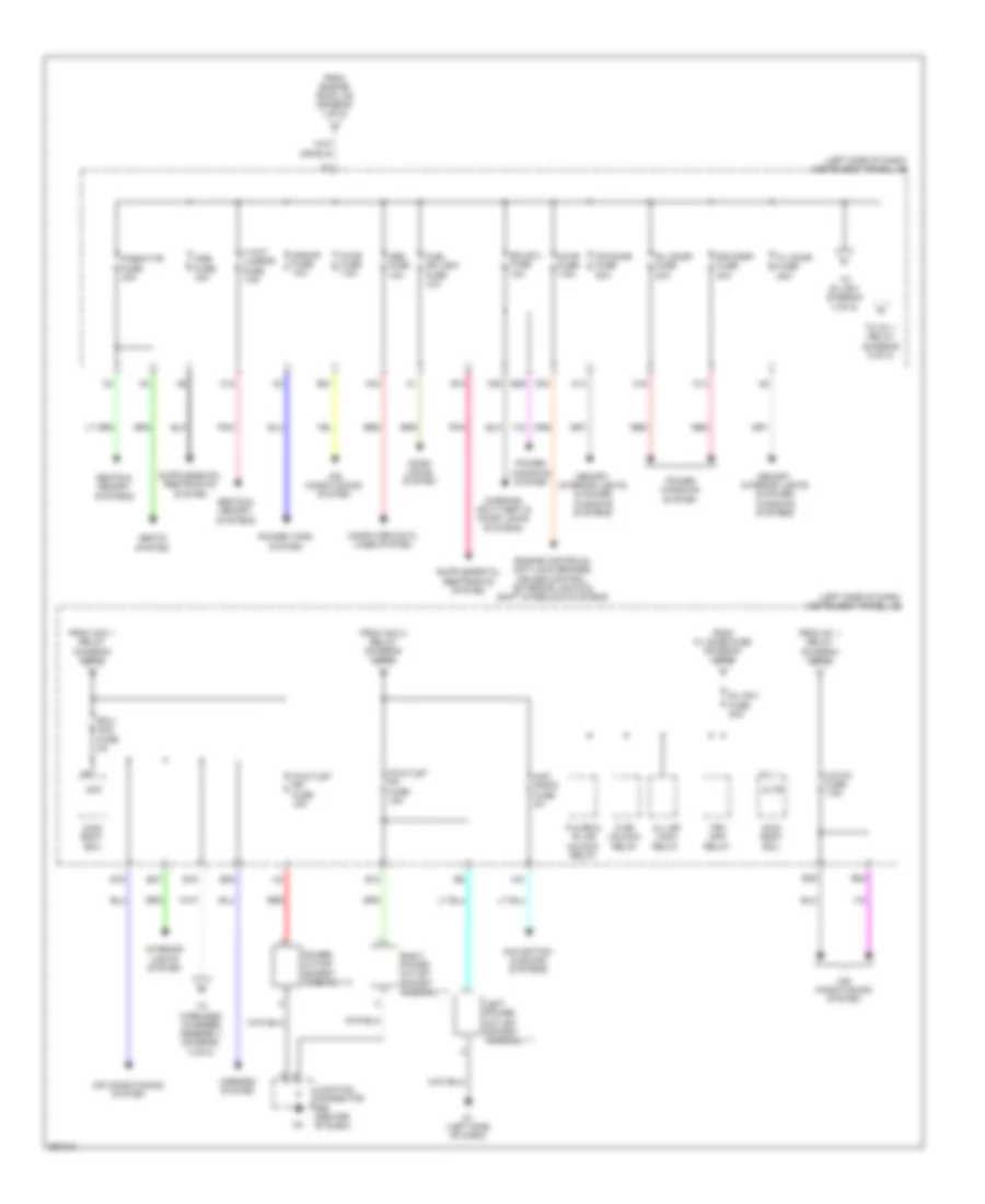 Электросхема блока предохранителей и реле, кроме гибрида (4 из 5) для Toyota Avalon XLE 2014