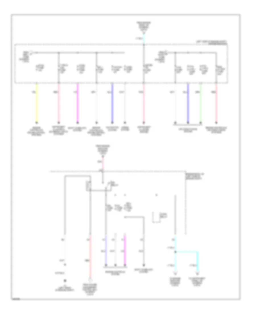 Электросхема блока предохранителей и реле, гибрид (2 из 5) для Toyota Avalon XLE 2014