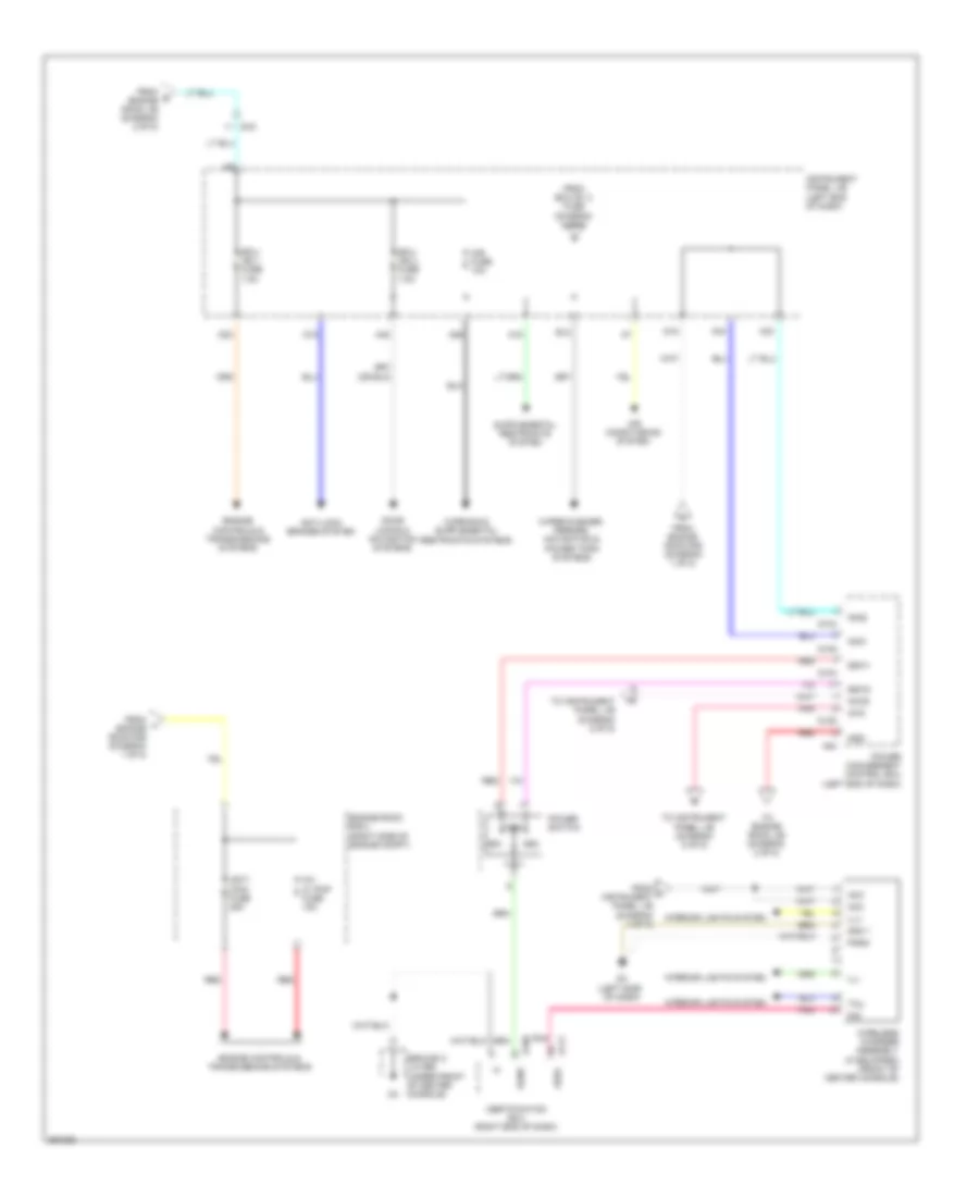 Электросхема блока предохранителей и реле, гибрид (3 из 5) для Toyota Avalon XLE 2014