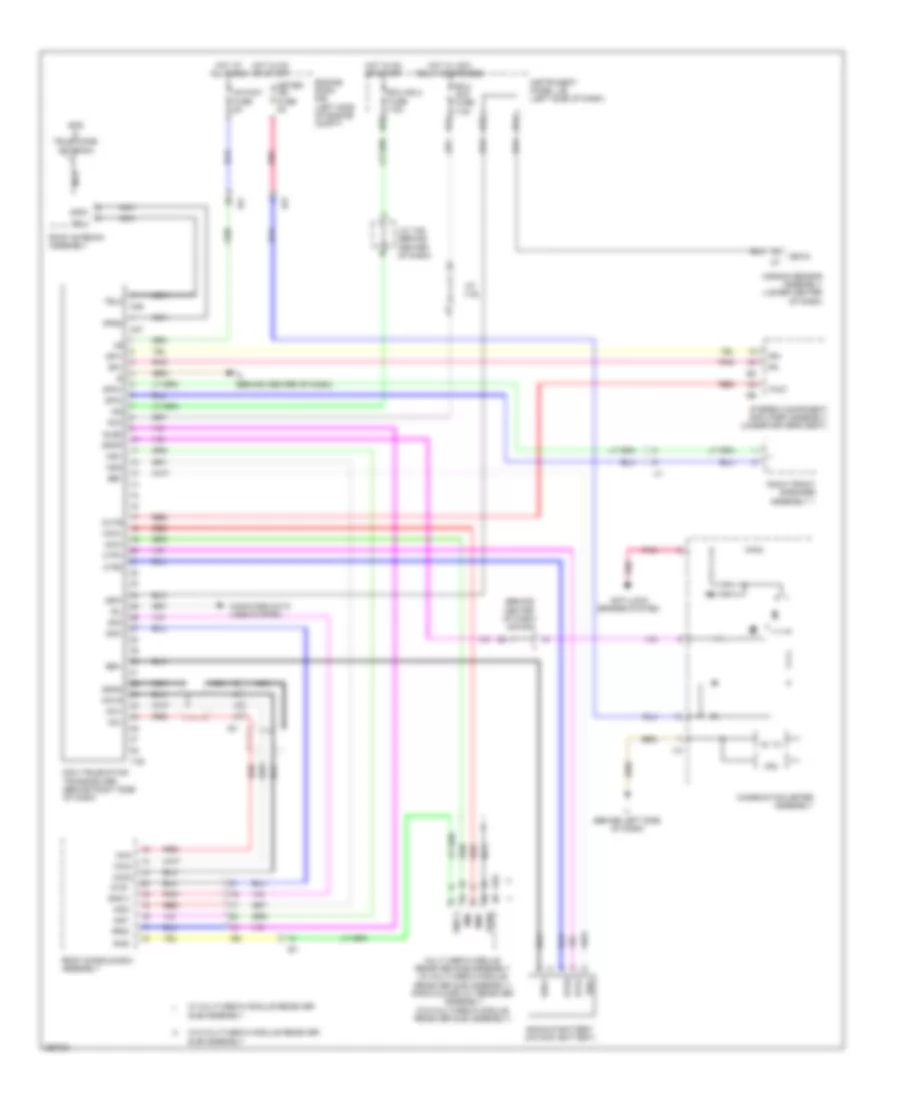 Электросхема системы Telematics для Toyota Camry Hybrid XLE 2014