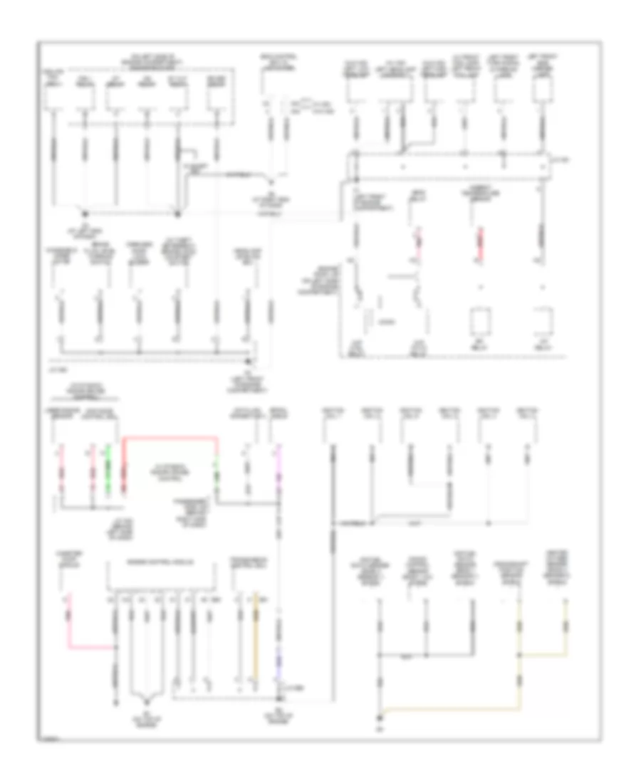 Электросхема подключение массы заземления (1 из 4) для Toyota Avalon Touring 2008
