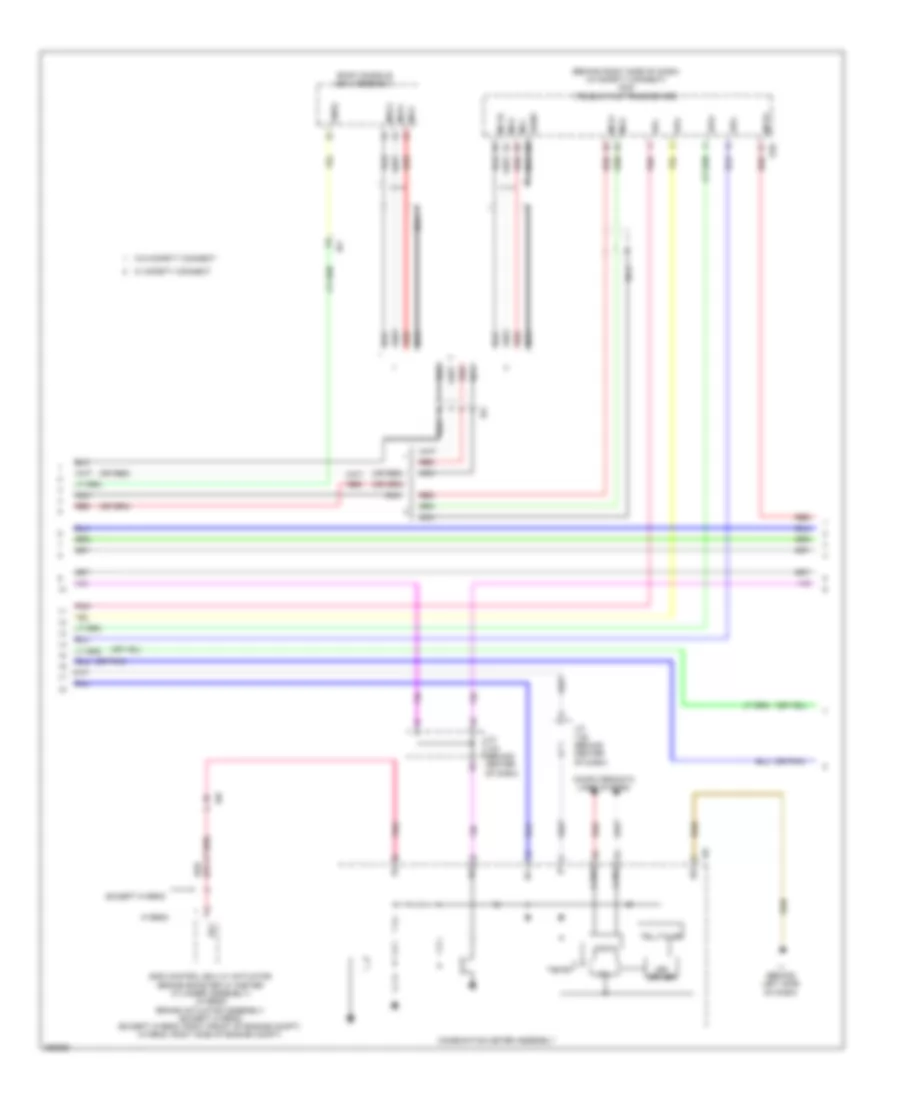 Схема С 10 акустическими системами, С Мультимедийный Модуль (3 из 4) для Toyota Camry L 2014
