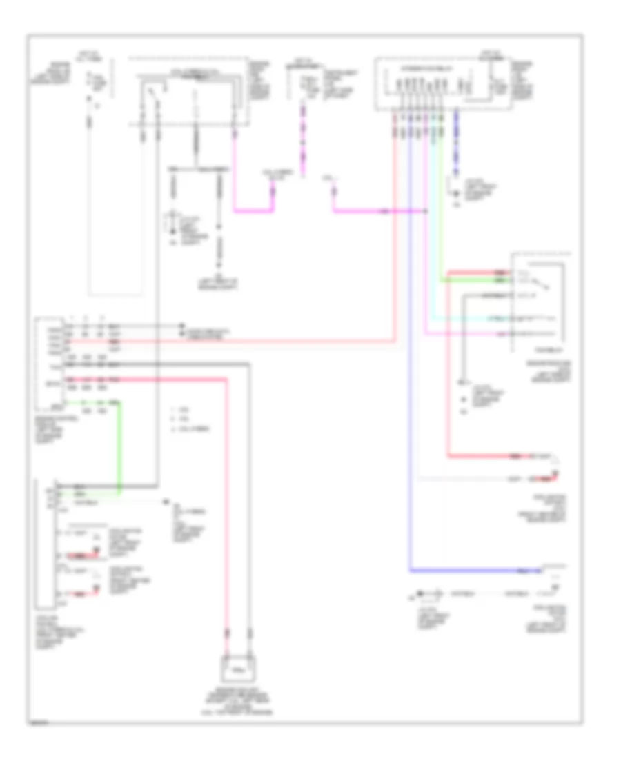 Электросхема системы охлаждения для Toyota Camry L 2014