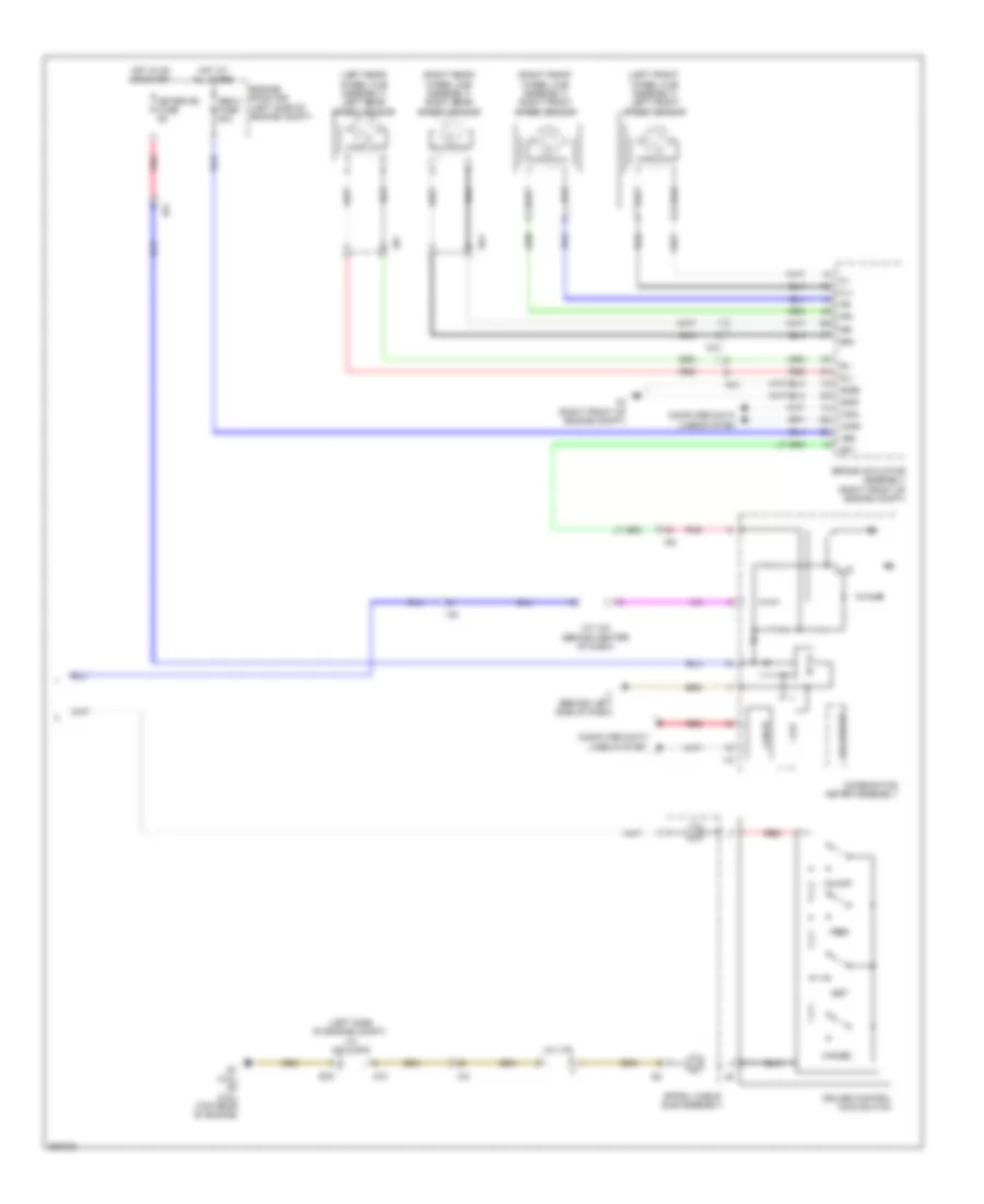 Электросхема системы круизконтроля, кроме гибрида (2 из 2) для Toyota Camry L 2014