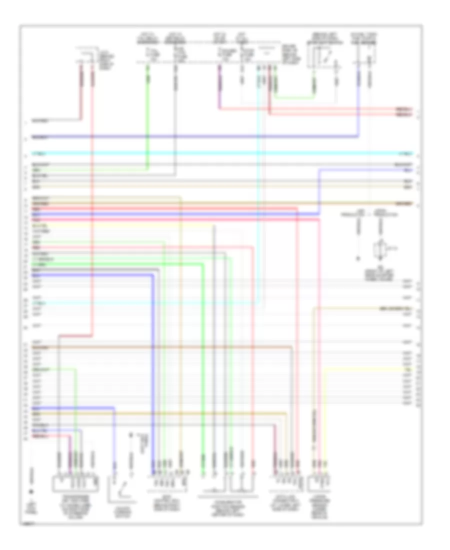 2.4L, Электросхема системы управления двигателя (2 из 6) для Toyota Camry SE 2002