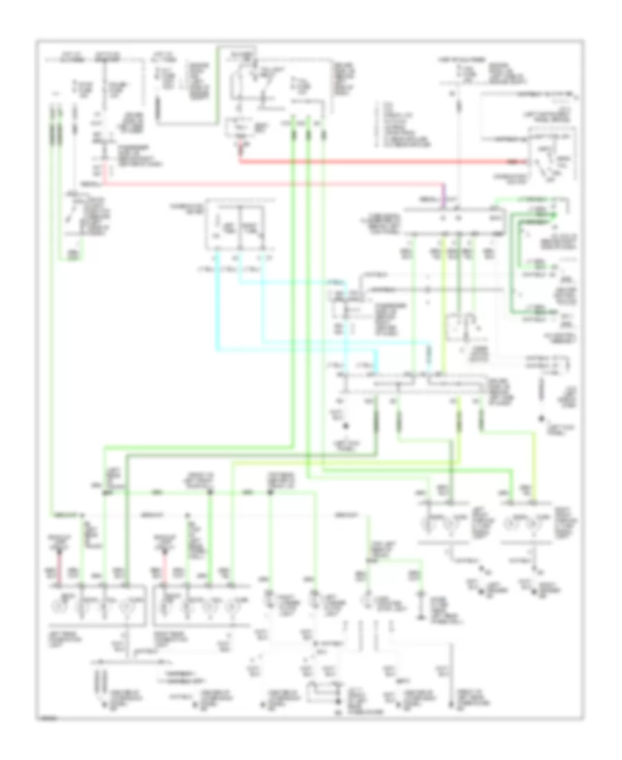 Электросхема внешнего освещения для Toyota Camry SE 2002