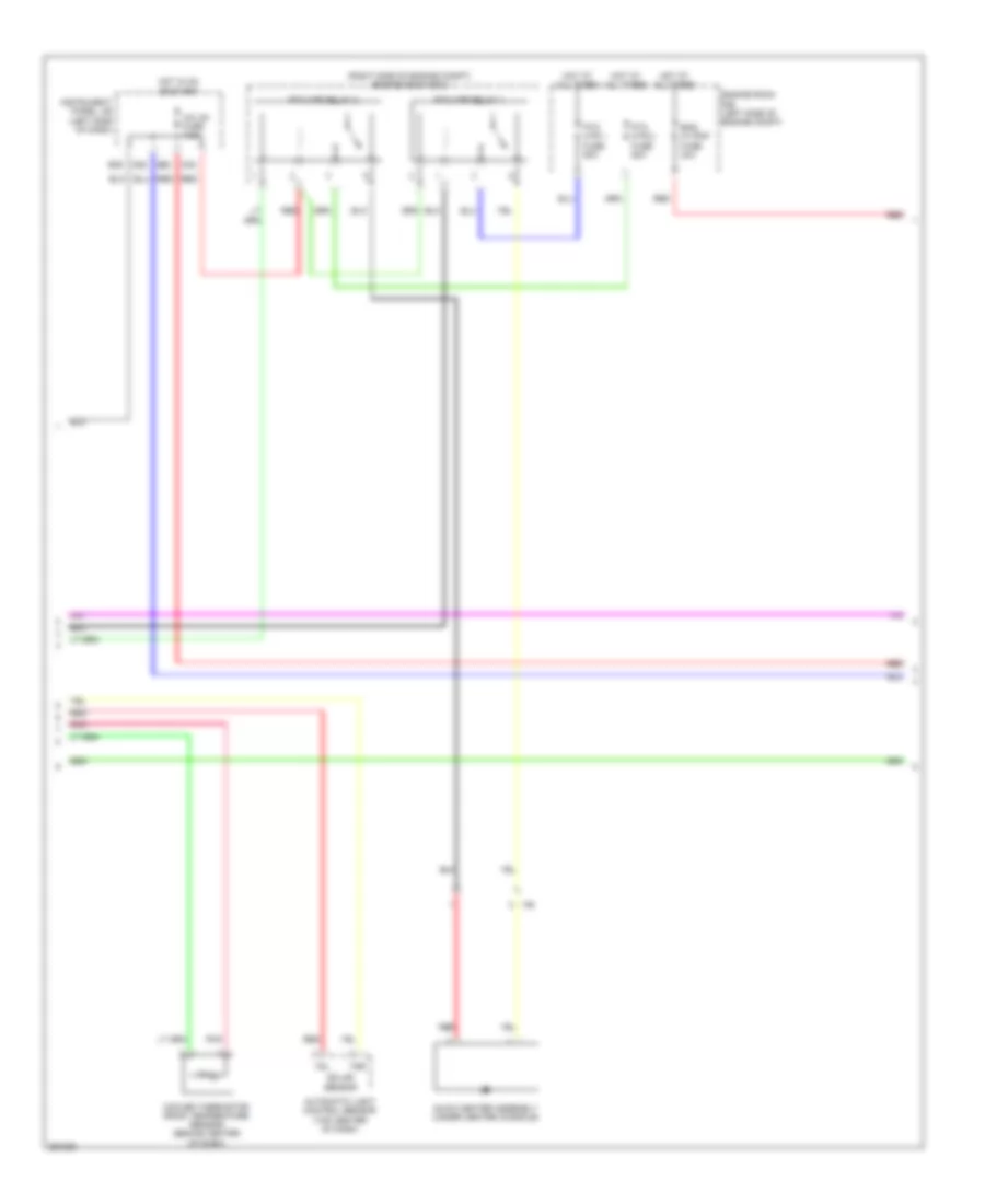 Электросхема кондиционера, Гибрид (2 из 3) для Toyota Camry LE 2014
