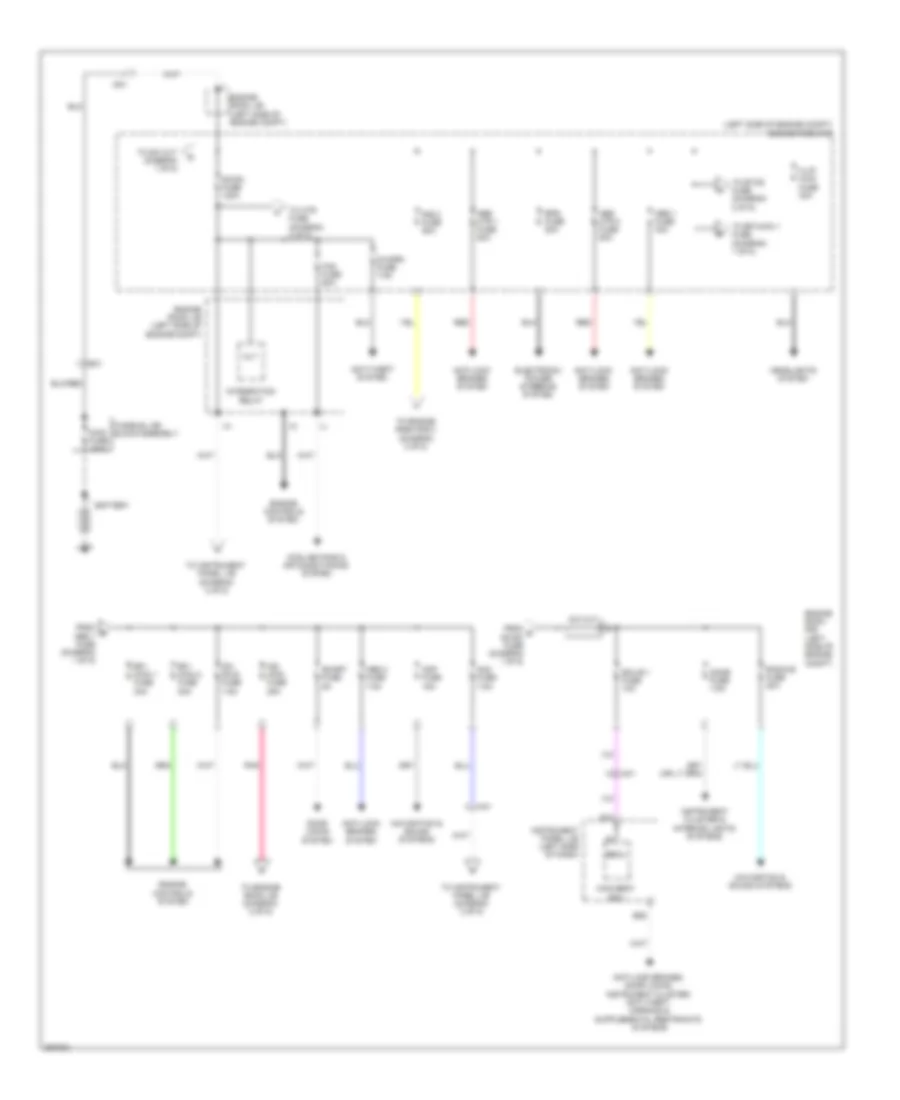 Электросхема блока предохранителей и реле, гибрид (1 из 5) для Toyota Camry LE 2014
