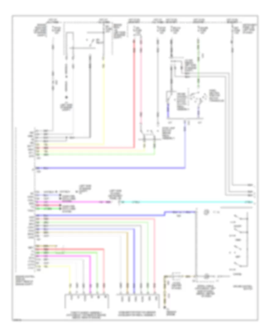 Электросхема системы круизконтроля (1 из 2) для Toyota Yaris 2011