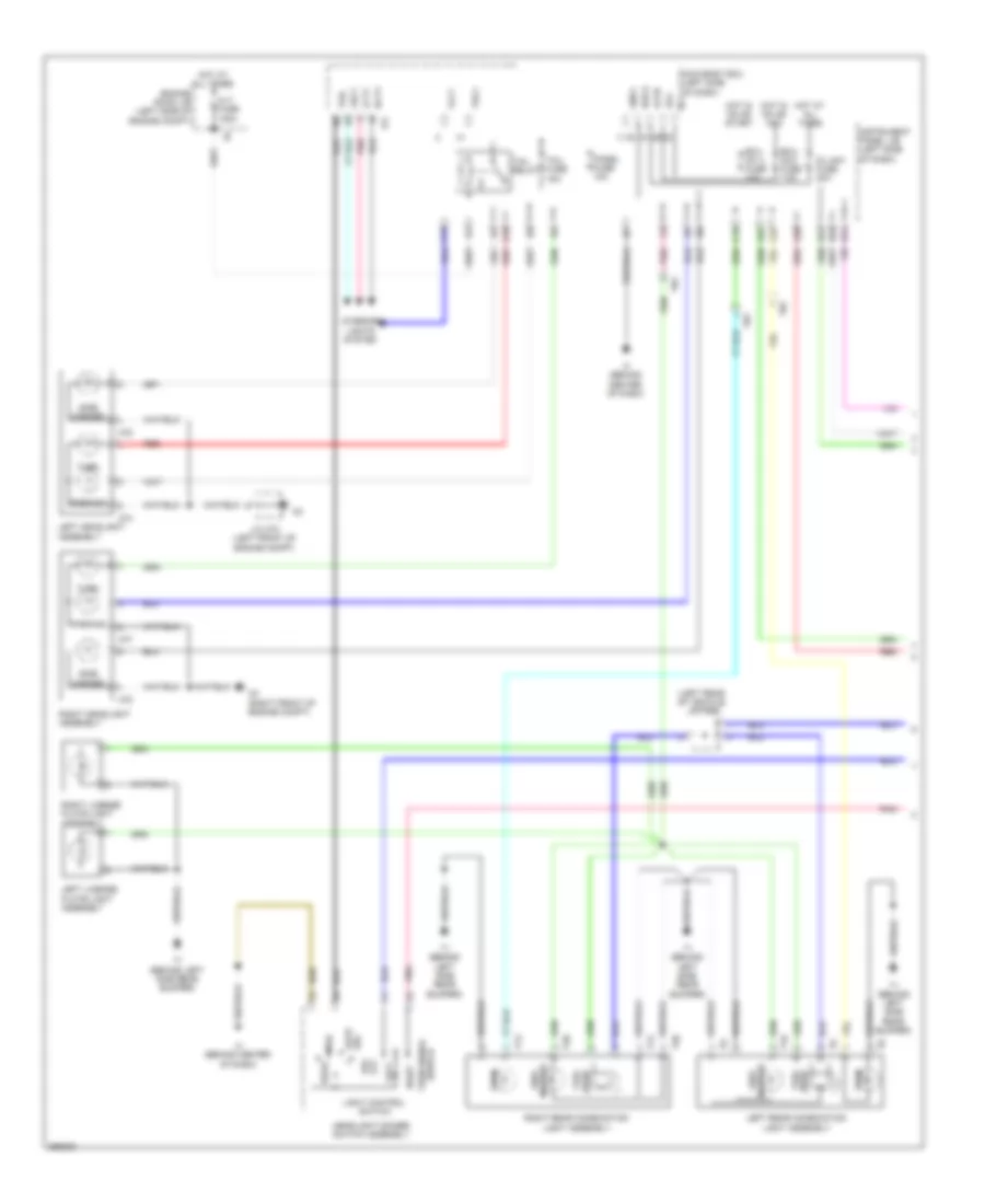 Электросхема внешнего освещения, кроме гибрида (1 из 2) для Toyota Camry SE Sport 2014