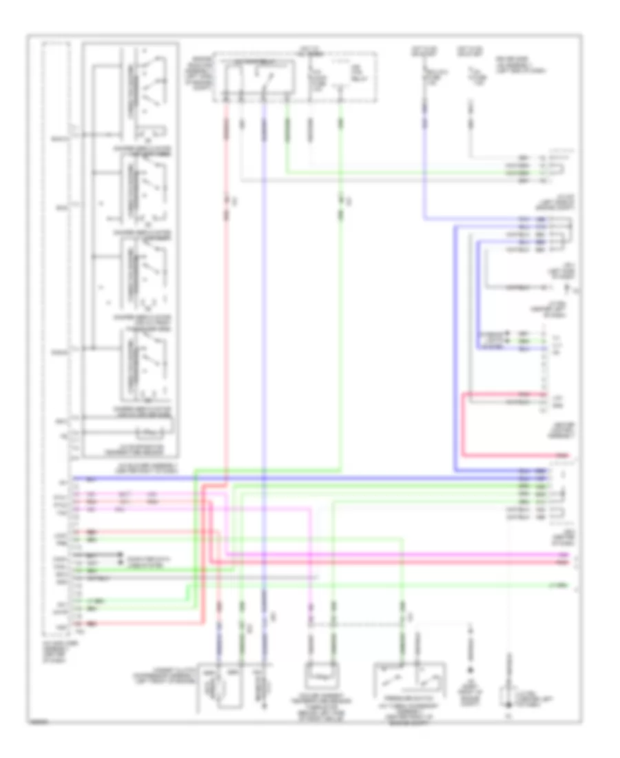 Электросхема кондиционера (1 из 2) для Toyota 4Runner Limited 2012