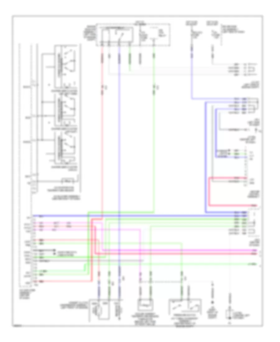 Электросхема кондиционера с ручный управлением (1 из 2) для Toyota 4Runner Limited 2012
